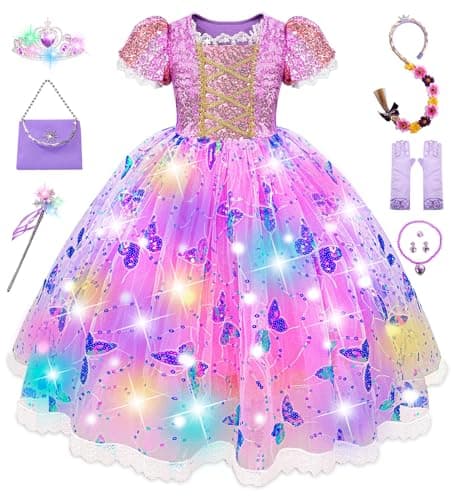 Snow Princess Ice Costume for Toddler Kids with Accessories