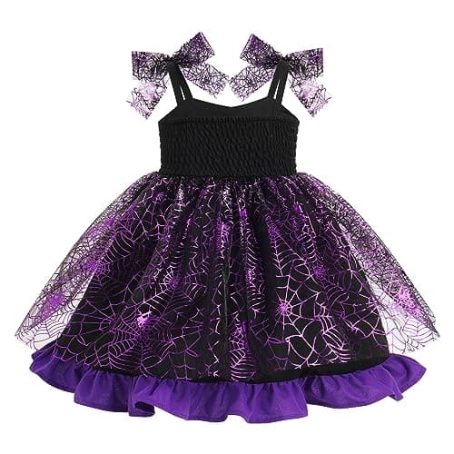 Halloween Bat Spider Costume for Toddler Girls 1-6T