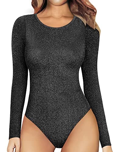 Nlife Women's Sexy Backless Square Neck Bodysuit