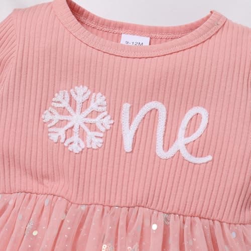 Baby Girl's 1st Birthday Outfit: Romper and Headband for Fall & Winter Cake Smash Photos