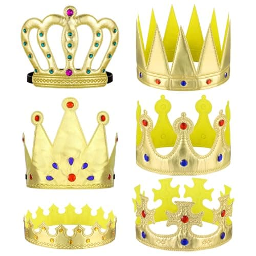 Birthday King Crowns for Halloween and Nativity Costumes
