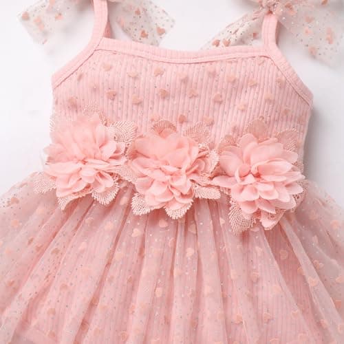 Newborn Baby Girl 1st Birthday Outfit Shiny Tulle Romper Dress Headband Cake Smash Photo Shoot