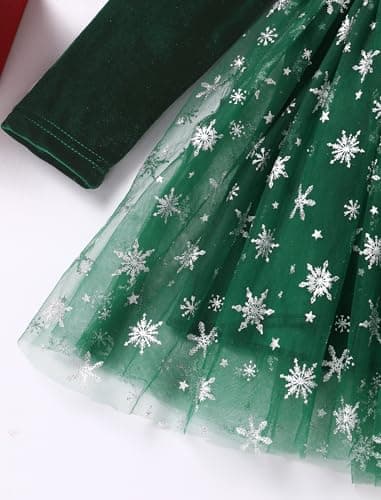 Winter Snowflake Princess Dress Set for Baby Girl's 1st Birthday Photo Shoot