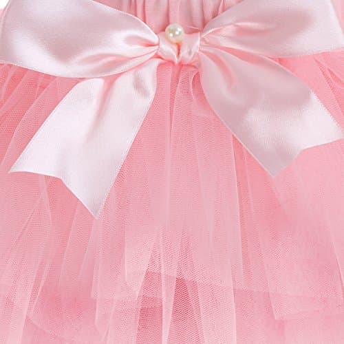 OwlFay Baby Girl 1st Birthday Crown Romper & Skirt + Bow Headband Party Dress Set