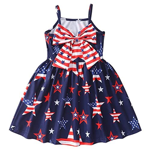 NUBEEHOHO Toddler Dinosaur Backless Sundress for Birthday Beach