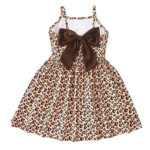NUBEEHOHO Toddler Dinosaur Backless Sundress for Birthday Beach