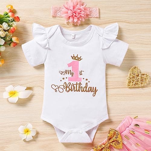 Baby Girl 1st Birthday Outfit