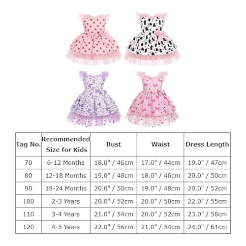 Toddler Girls Cow Print Birthday Dress