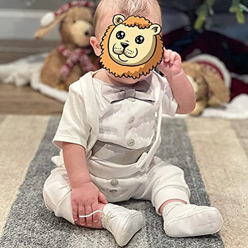 Baby Boys Christening Outfit Romper Set