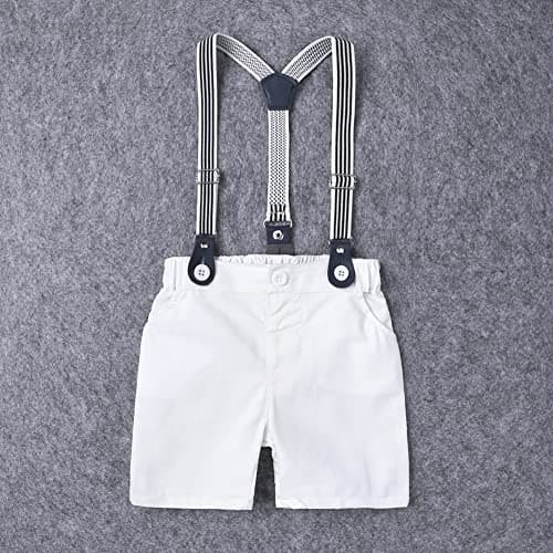 Baby Boys Gentleman Outfit featuring Bowtie Romper