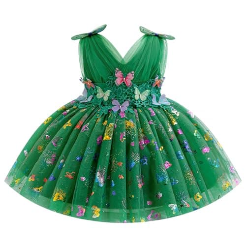 ODOLDI Baby Girls 3D Butterfly Birthday Dress Photography Wedding Cake Crush