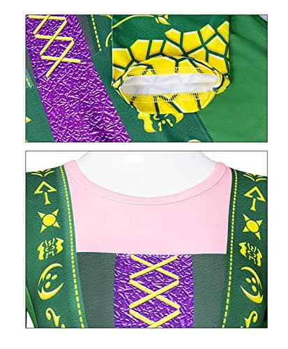 RuuYiicoco Sanderson Sisters Halloween Girl Witch Costume with Cape