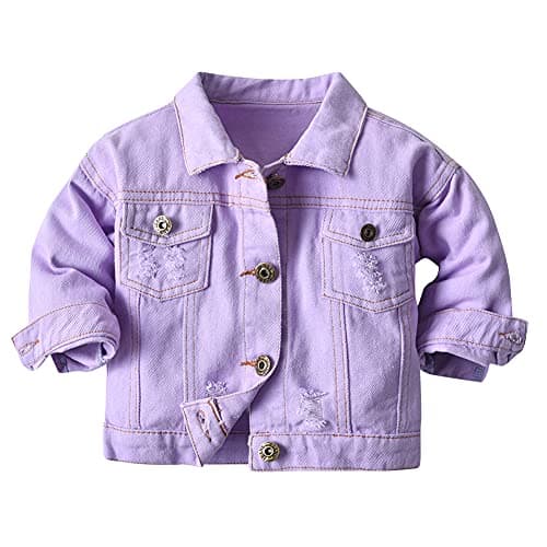 IMEKIS Toddler Denim Hooded Coat for Boys & Girls Fall Outwear