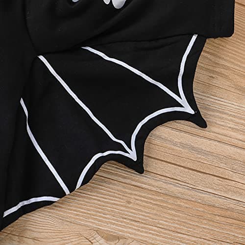 IMEKIS Newborn Baby Bat Halloween Costume Cloak Romper Wings Ears Hoodie
