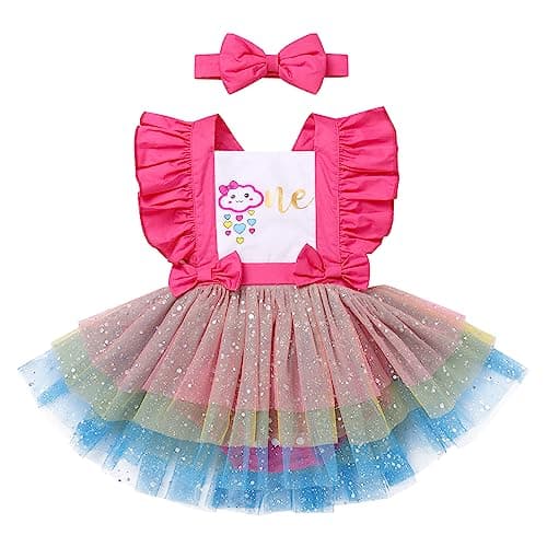 Baby Girl First Birthday Outfit Set