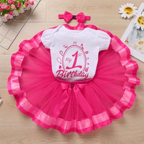 Toddler Baby Girls 1st Birthday Outfit Set
