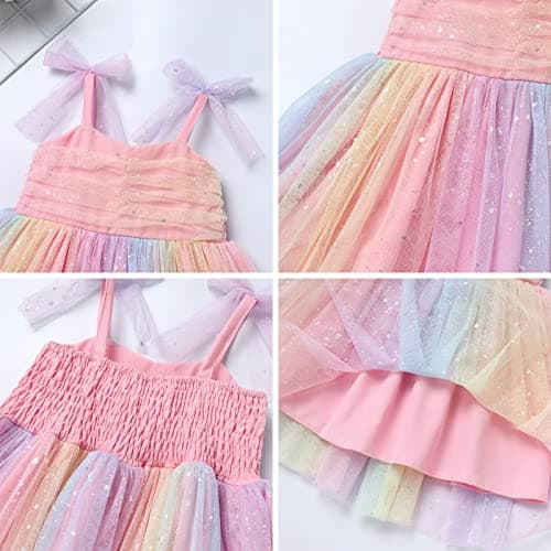Birthday Party Dress for Baby Girls - Spaghetti Straps Tulle Tutu Princess Dress