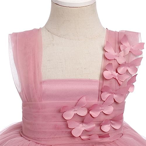 OBEEII Baby Girl Tulle Butterfly Tutu Dress for Birthday Pageant Party
