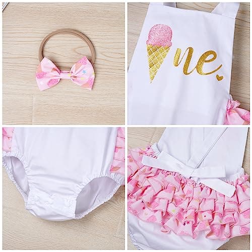 Baby Girl 1st Birthday Outfit Set