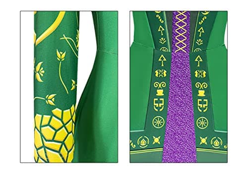 RuuYiicoco Sanderson Sisters Halloween Girl Witch Costume with Cape