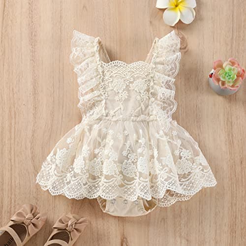 FYMNSI Baby Girl 1st Birthday Tutu Dress Floral TullePhoto Shoot Clothes