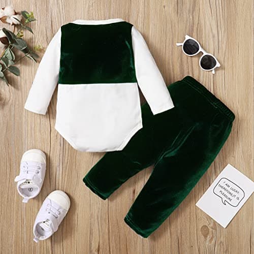 Newborn Baby Boy Velvet Christening Outfit - Gentleman Suits