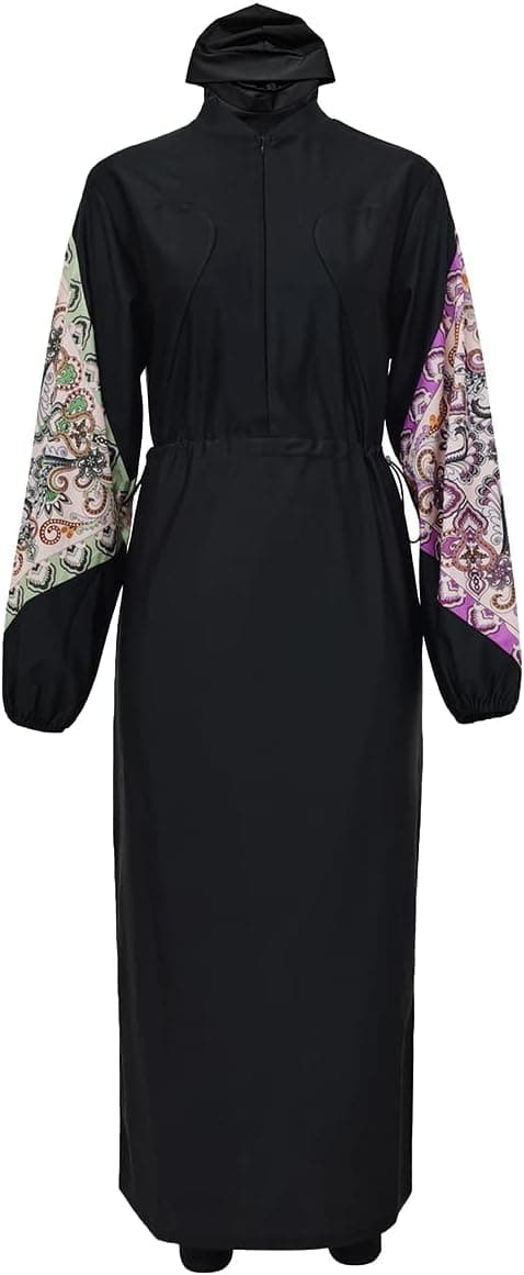 Women Muslim Burkini Swimsuits Modest Swimwear Islamic Long Sleeve Full Cover Hijab Dress Top Swim Pants ​Bathing Suit