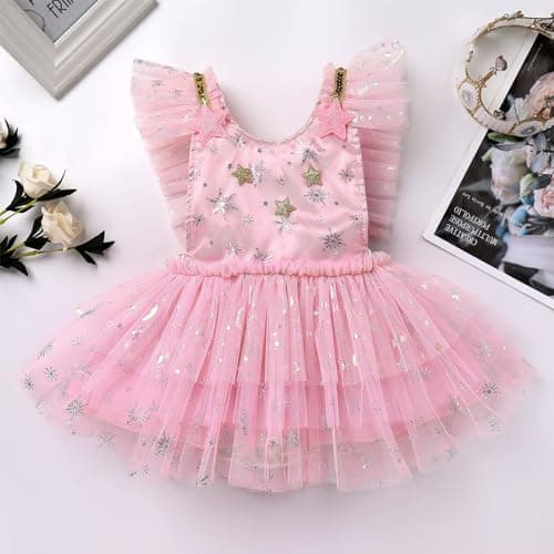 First Birthday Winter Snowflakes Princess Dress for Toddler Baby Girls