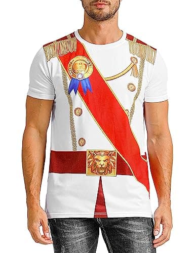 Funny Men's Prince Costume T-Shirt for Halloween