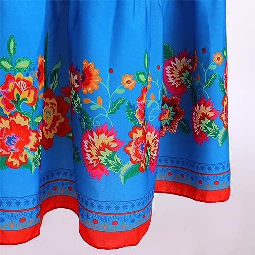 IMEKIS Women's Summer Floral Print Maxi Dress for Beach and Holiday Party