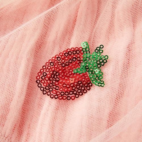 DLLYING Baby Girl Summer Smocked Fairy One-Piece Tulle Dress + Headband