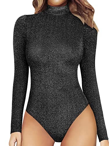 Nlife Women's Sexy Backless Square Neck Bodysuit