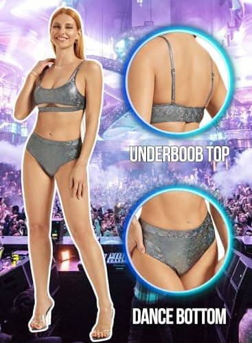 Glitter Rave Outfits for Women