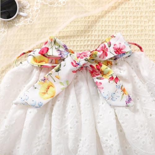 Baby Girl 1st Birthday Outfit Floral Lace Skirt Set