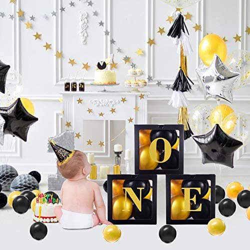 Suppromo Notorious Boy's 1st Birthday Decorations - Balloons, Boxes & Props