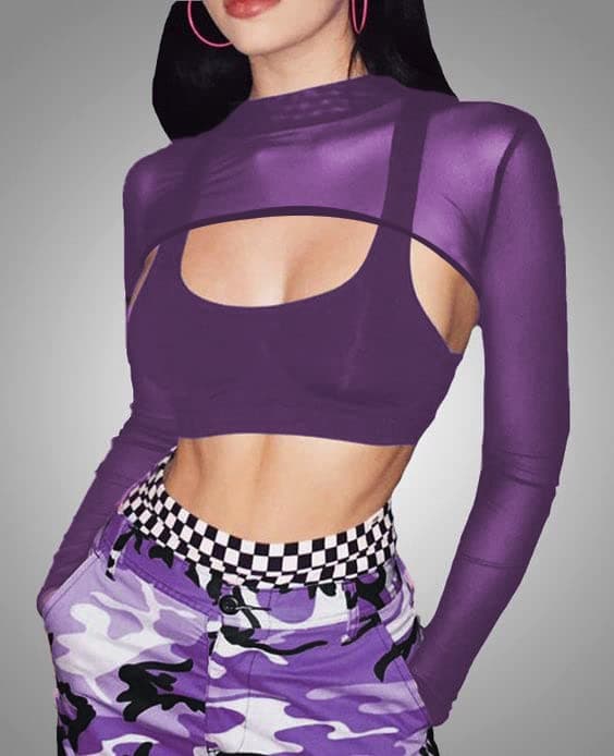 Avidlove Mesh Crop Tops for Women