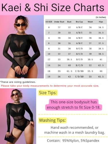 Sexy Sheer Bodysuit Tops with Cutout Back - Kaei&Shi