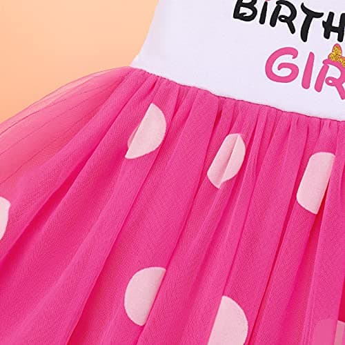 Polka Dots Birthday Princess Dress Set for Kids 1-6T