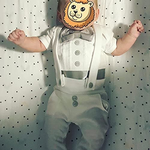 Baby Boys Christening Outfit Romper Set