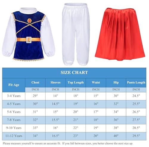 GZ-LAOPAITOU Boys Prince Charming Costume for Birthday and Halloween Cosplay