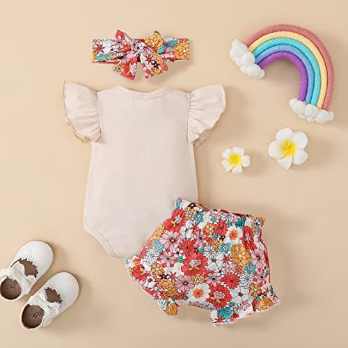 ADXSUN Baby Girl First Birthday Outfit Set