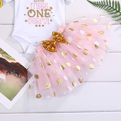 Viworld Baby Girl 1st Birthday Cake Smash Tutu Skirt Set