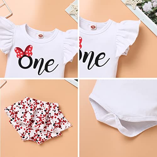 Summer Baby Girls Sunflower Mouse Outfit Set