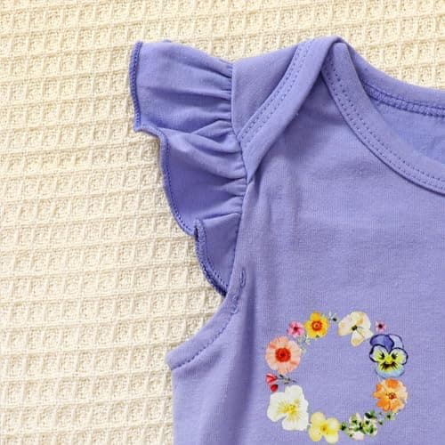Baby Girl 1st Birthday Outfit Floral Lace Skirt Set