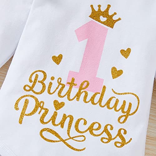 Baby Girl 1st Birthday Cake Smash Outfit Set