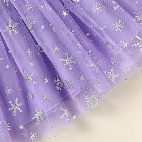 GRNSHTS Baby Girl Snowflake Velvet Dress with Hairband for Winter