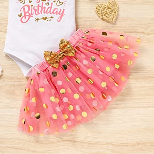 Onederland GRNSHTS Baby Girl 1st Birthday Smash Cake Outfit