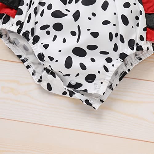 Dalmatian Costume Romper for Newborn Baby Girls