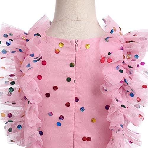 Confetti Birthday Princess Dress for Kids Girls