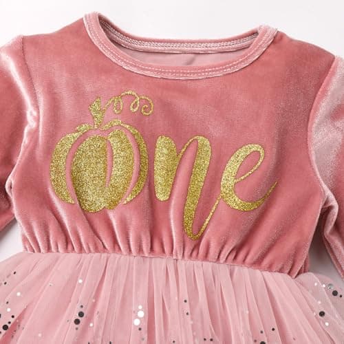 Velvet Snowflake Dress with Headband for Baby Girls' 1st Birthday Cake Smash Photos